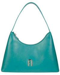 Furla - Diamante Logo Plaque Shoulder Bag - Lyst