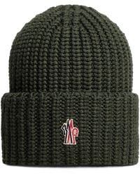 Moncler - Logo Wool Beanie - Lyst