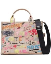 Marc Jacobs - The Medium Punk Scribble Canvas Tote Bag - Lyst