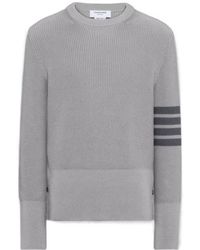 Thom Browne - Bar Knitted Jumper - Lyst