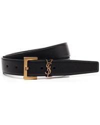 Saint Laurent - Monogram Buckle Belt - Lyst