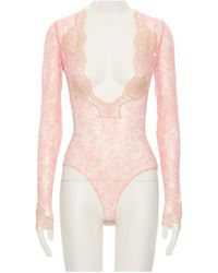 Valentino - Stretch Lace Bodysuit - Lyst