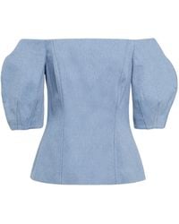 Gabriela Hearst - Off-The-Shoulder Cotton Top - Lyst