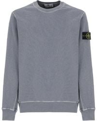 Stone Island - Compass-Badge Crewneck Sweatshirt - Lyst