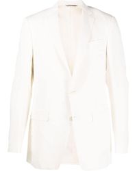 Canali - Single-Breasted Linen-Silk Blazer - Lyst