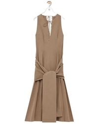 Loewe - Sleeveless Wrap Dress - Lyst