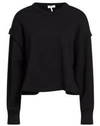 Rag & Bone - Solid-Color Long-Sleeve Sweatshirt - Lyst