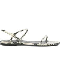 STAUD - Laurel Printed Ankle Strap Sandals - Lyst
