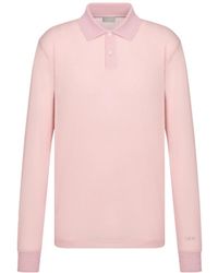 Dior - Relaxed-Fit Long-Sleeved Polo Shirt - Lyst