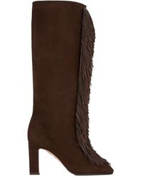 Aquazzura - Gytane Fringe Detailed Boots - Lyst