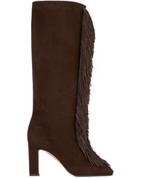 Aquazzura - Gytane Fringe Detailed Boots - Lyst