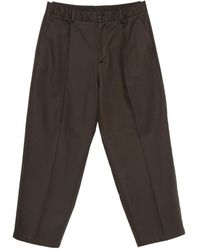 Herno - Pleated Wide-Leg Trousers - Lyst