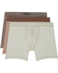 Skims - Logo Patch Three-Pack Boxer Briefs - Lyst