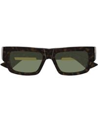 Bottega Veneta - Eyewear Rectangle Frame Sunglasses - Lyst
