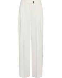 Marella - Relaxed-Fit Recycled Envers Satin Trousers - Lyst