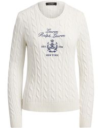 Ralph Lauren - Cable-Knit Sweater - Lyst