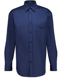 Balmain - Logo-Embroidered Chest-Pocket Shirt - Lyst