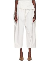 Issey Miyake - Layered-Waistband Casual Trousers - Lyst