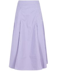 Essentiel Antwerp - Jaelyn Deep Pleat Midi Skirt - Lyst