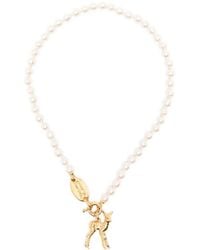 Vivienne Westwood - Monette Orb-Plaque Deer-Charm Necklace - Lyst