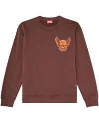 DIESEL - Norm-Aa2 Eagle-Print Sweatshirt - Lyst