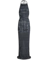 Patou - Halterneck Polka Dot Dress - Lyst