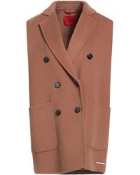MAX&Co. - Sleeveless Double-Breasted Coat - Lyst