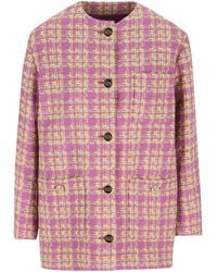 Gucci - Tweed Button-Up Jacket - Lyst
