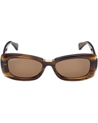 Max Mara - Rectangular Frame Sunglasses - Lyst
