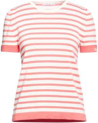Max Mara - Striped Knit Short-Sleeve T-Shirt - Lyst