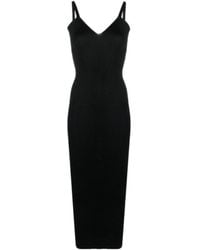 Our Legacy - V-Neck Ribbed-Knit Sleeveless Dress - Lyst