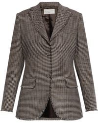 Officine Generale - Houndstooth Single-Breasted Blazer - Lyst