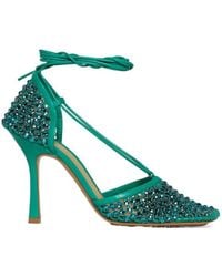 Bottega Veneta - Sparkle Stretch Sandals - Lyst