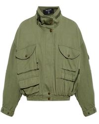 Balmain - Cropped Twill Bomber Jacket - Lyst
