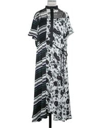 Sacai - Floral-Print Midi Dress - Lyst