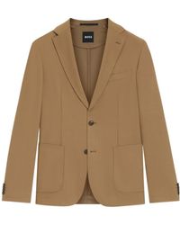 BOSS - Boss Single-Breasted Long-Sleeved Jacket - Lyst
