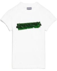 Balenciaga - Messy Spray Chopped Back T-Shirt - Lyst