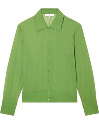 FRAME - Long-Sleeved Blended Cardigan - Lyst