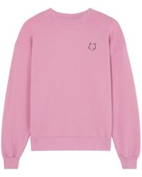 Maison Kitsuné - Maison Kitsuné Bold Fox Head Patch Crewneck Sweatshirt - Lyst