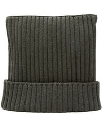 Acne Studios - Ribbed Square Beanie Hat - Lyst