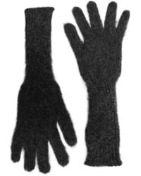 Maison Margiela - Brushed-Knit Wool Gloves - Lyst