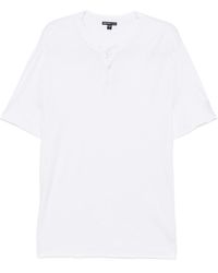 James Perse - Slub Henley T-Shirt - Lyst