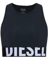 DIESEL - Sibilla-D-Pop Logo-Band Top - Lyst