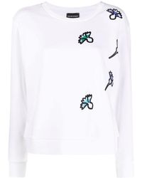 Emporio Armani - Floral Print Sweater - Lyst