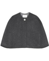 Givenchy - Cropped Button-Up Cape - Lyst