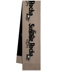 Simone Rocha - Long Graphic Logo Knit Scarf - Lyst
