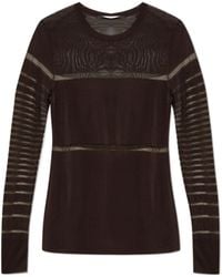 Helmut Lang - Sheer Stripe Top - Lyst