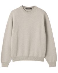 Jacquemus - Crew-Neck Long-Sleeve Sweatshirt - Lyst