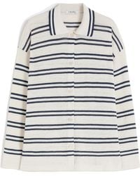 Max Mara - Linen Stripe Cardigan - Lyst