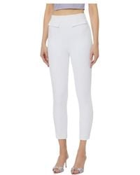 Elisabetta Franchi - High-Waist Slim Pants - Lyst